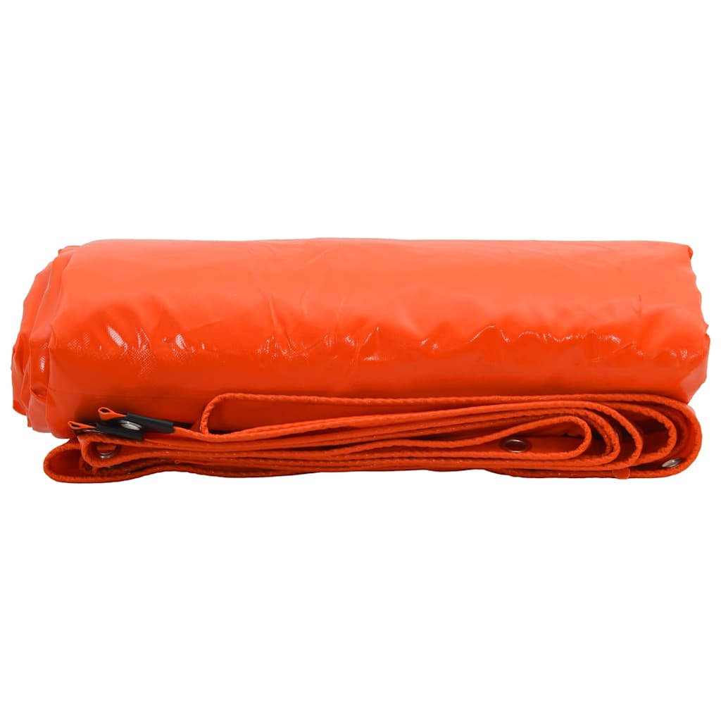 Plane 650g / m² Orange 2 x 3 m Canvas mit PVC-Beschichtung