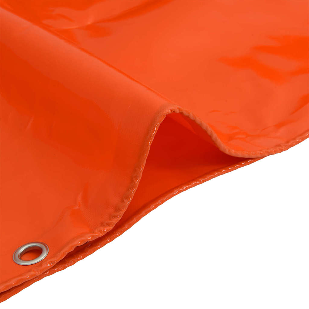 Plane 650g / m² Orange 5 x 6 m Canvas mit PVC-Beschichtung