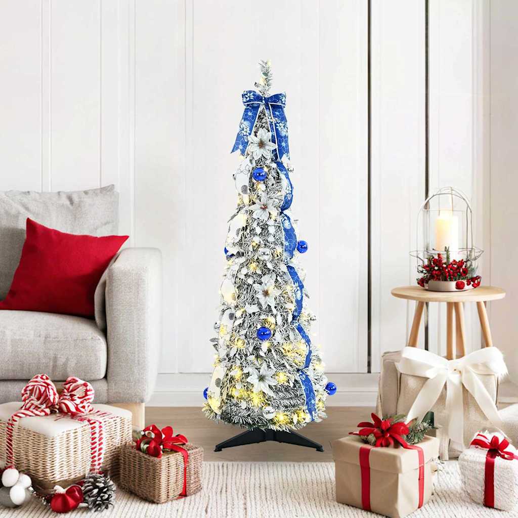 Künstlicher Weihnachtsbaum Weiß 120 cm PVC