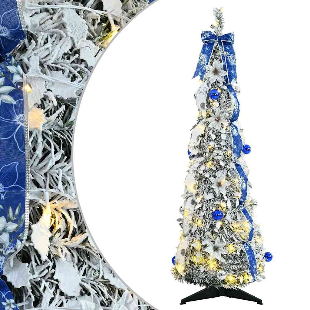 Künstlicher Weihnachtsbaum Weiß 120 cm PVC