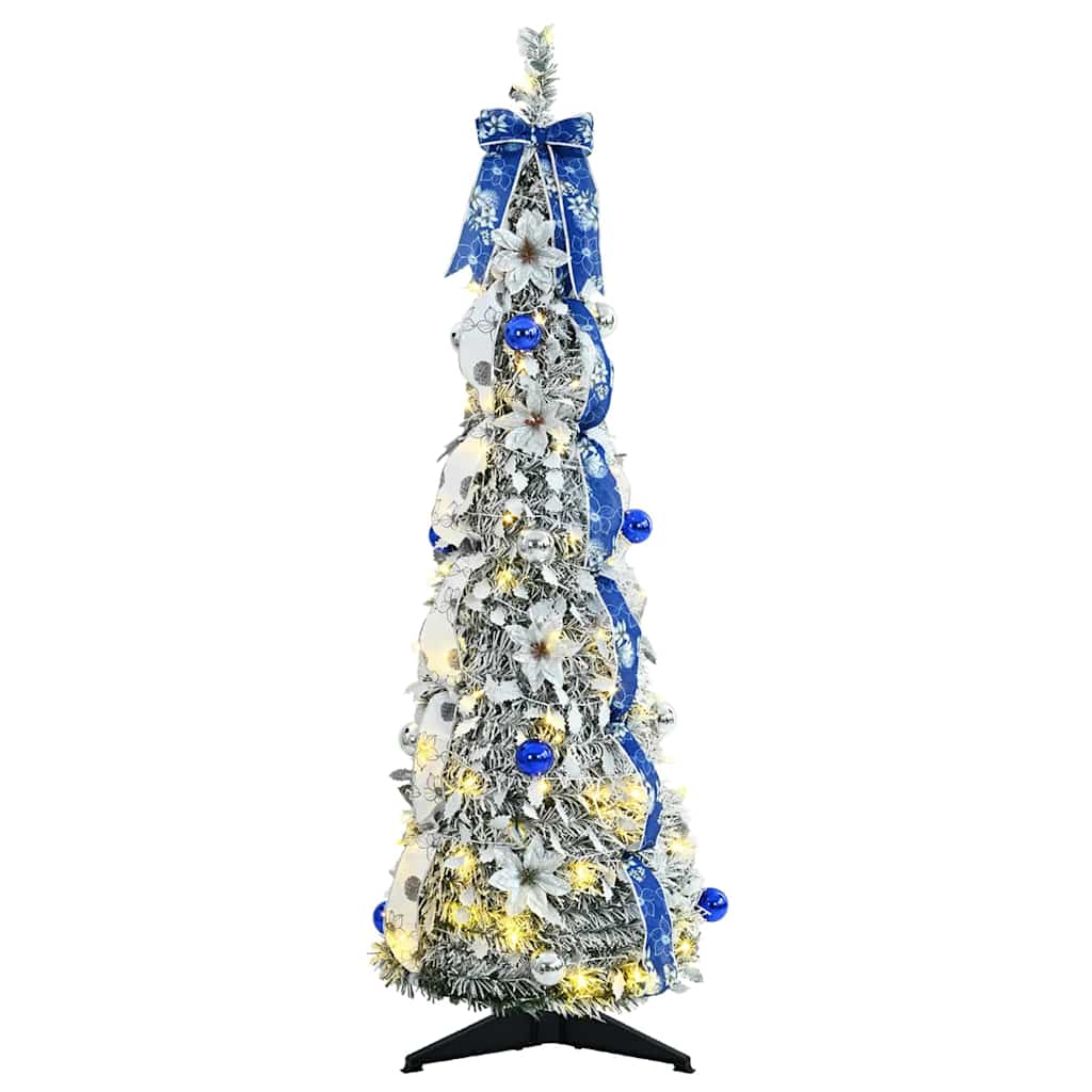 Künstlicher Weihnachtsbaum Weiß 120 cm PVC