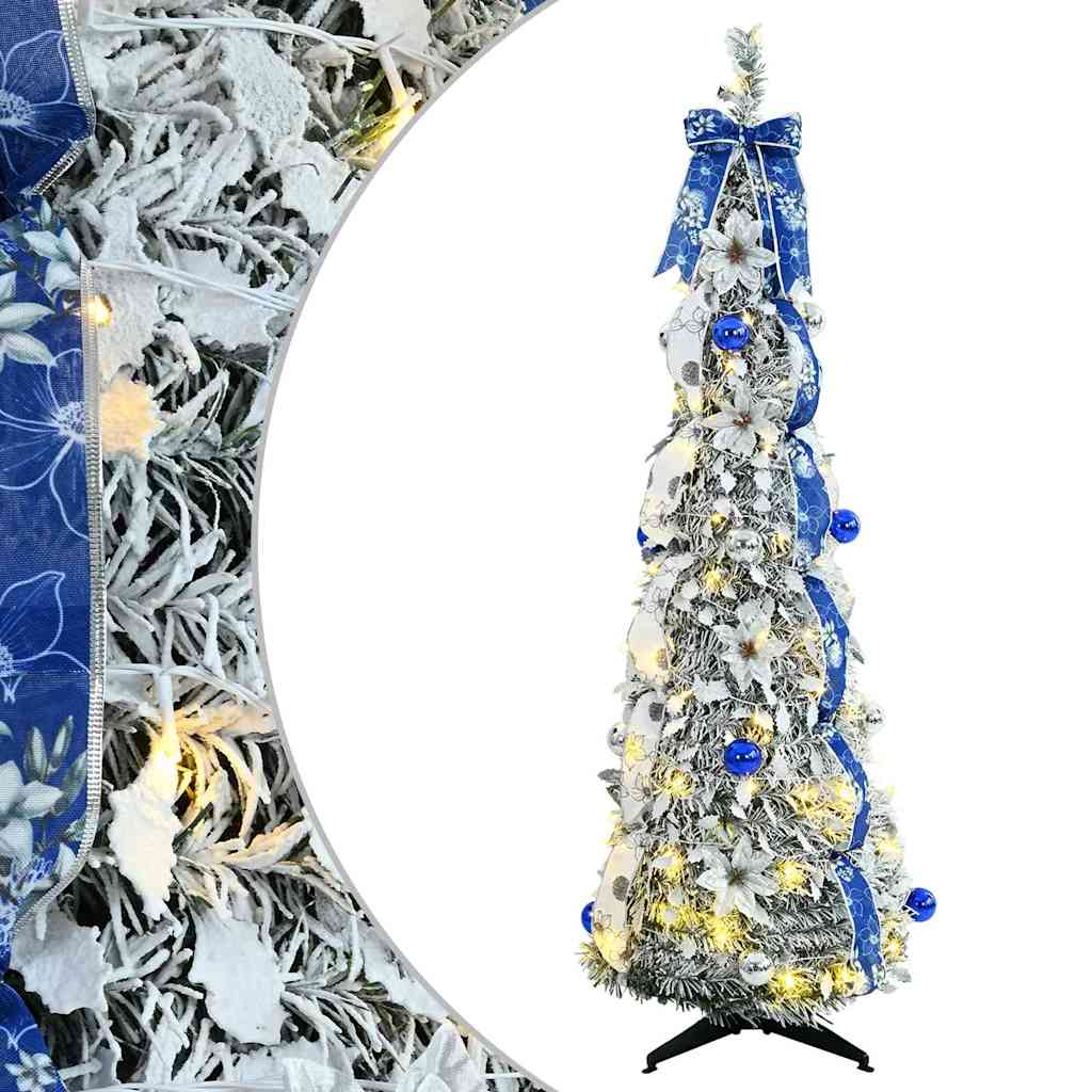 Künstlicher Weihnachtsbaum Weiß 150 cm PVC