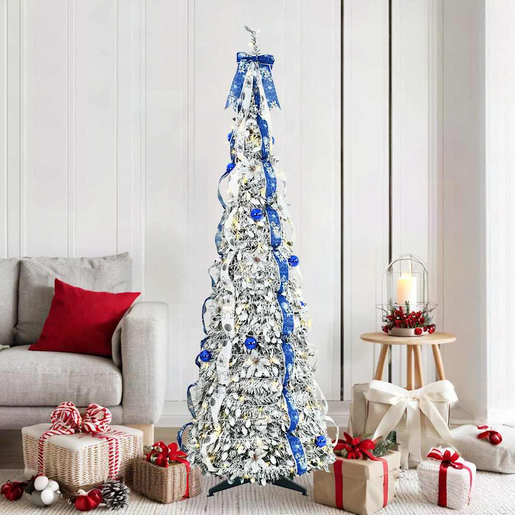 Künstlicher Weihnachtsbaum Weiß 180 cm PVC