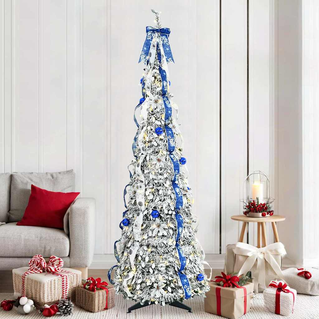 Künstlicher Weihnachtsbaum Weiß 210 cm PVC