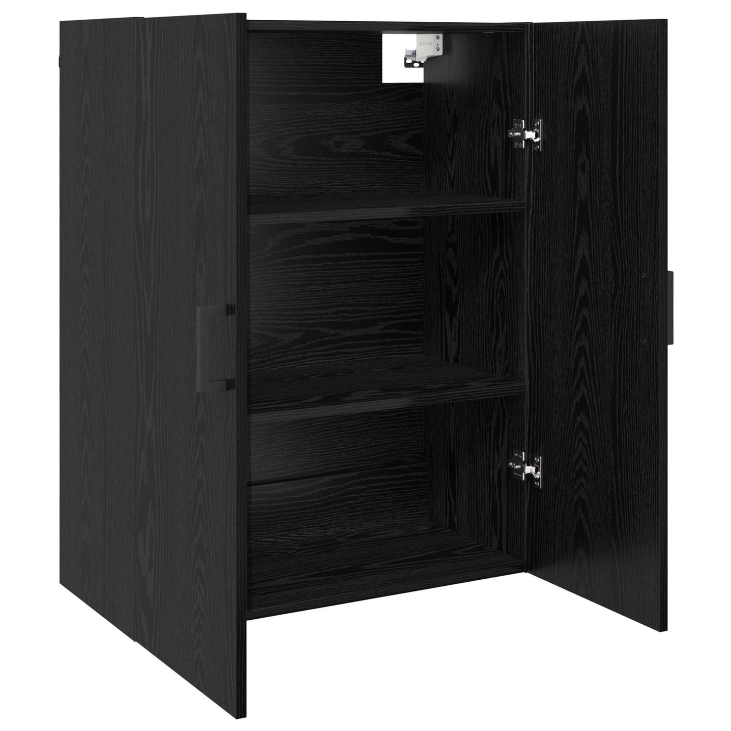 Wandschrank 2 stk. Schwarz Eichen-Optik 69,5 x 34 x 90 cm
