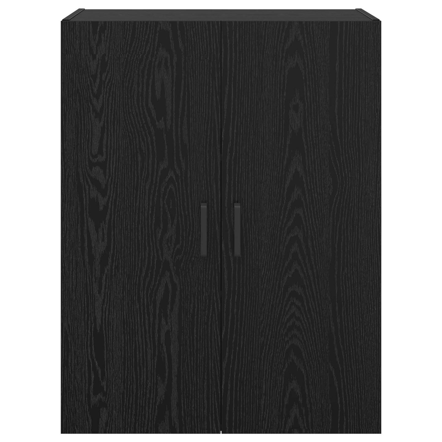 Wandschrank 2 stk. Schwarz Eichen-Optik 69,5 x 34 x 90 cm