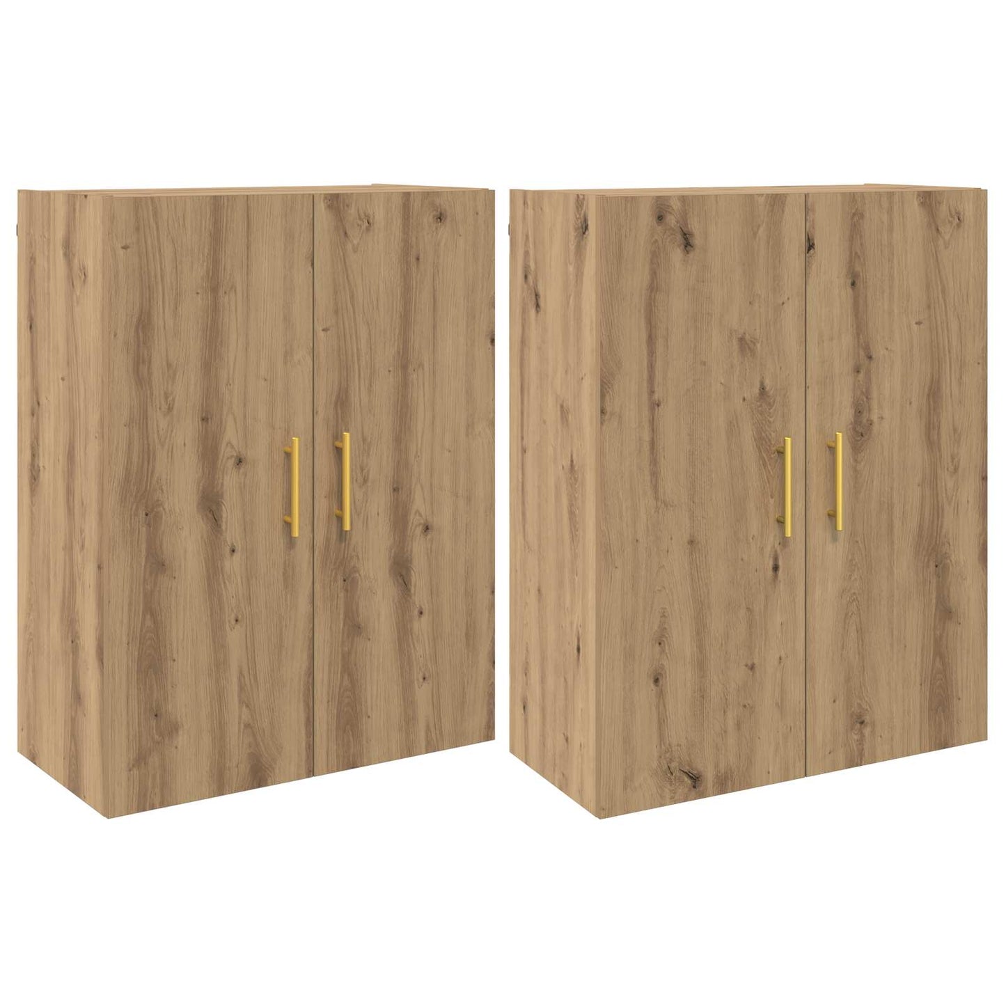 Wandschrank 2 pcs Artisan-Eiche 69,5 x 34 x 90 cm Holzwerkstoff