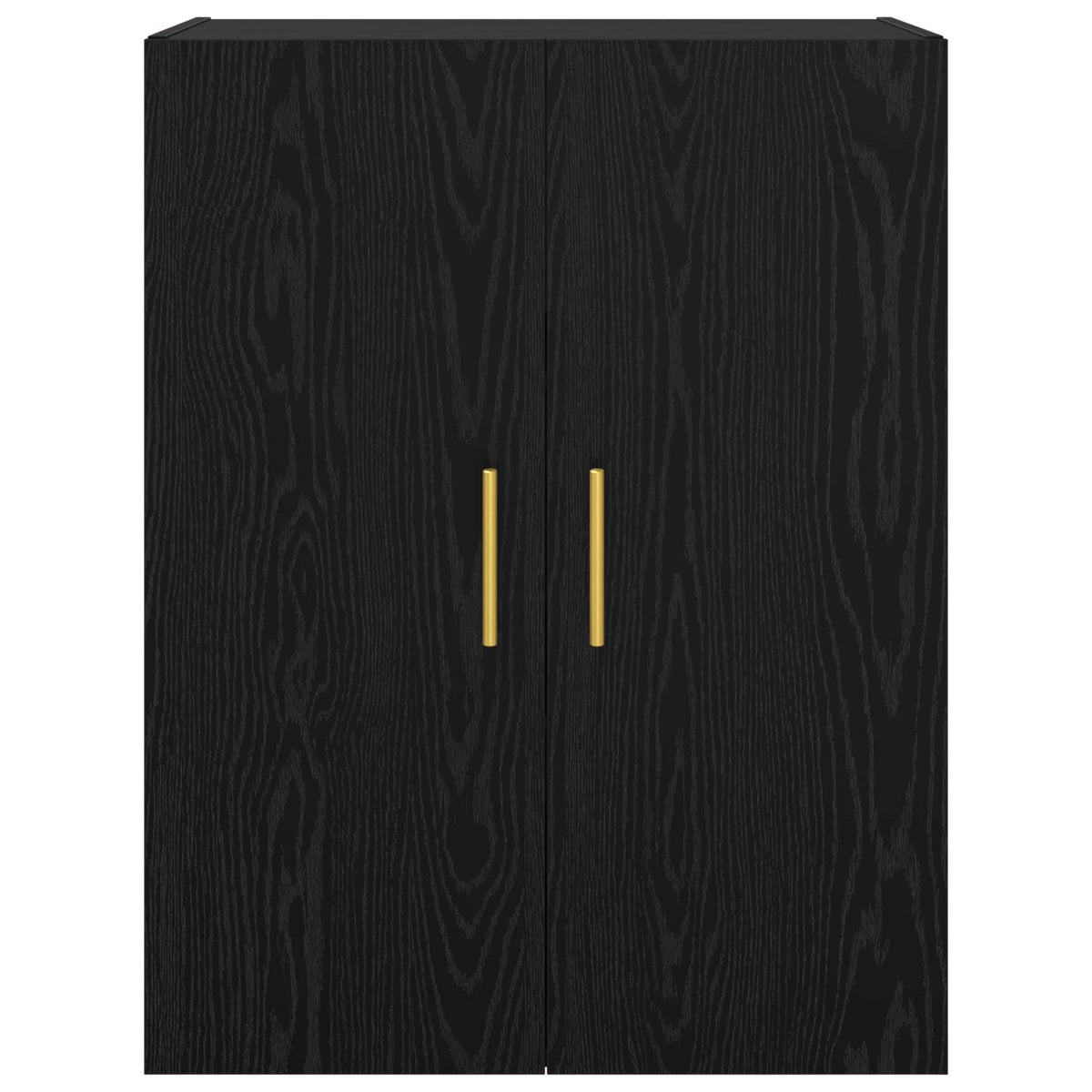 Wandschrank 2 stk. Schwarz Eichen-Optik 69,5 x 34 x 90 cm