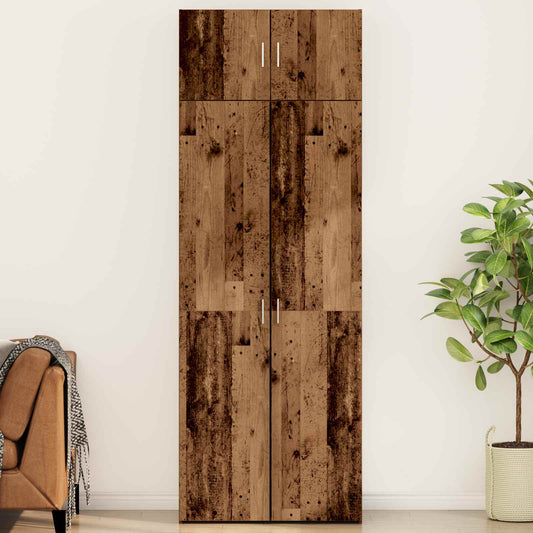 Aufbewahrungsschrank 2 Stk. Altholz 80 x 42,5 x 225 cm