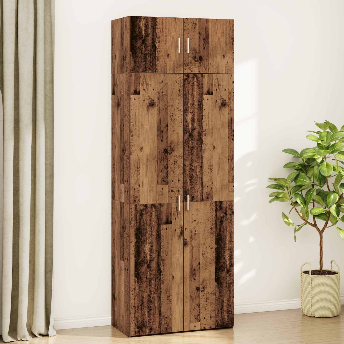 Aufbewahrungsschrank 2 pcs Altholz 80 x 42,5 x 225 cm