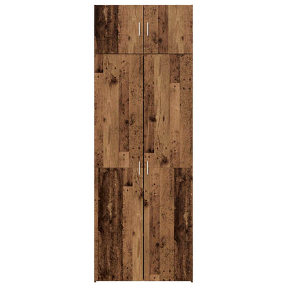 Aufbewahrungsschrank 2 stk. Altholz 80 x 42,5 x 225 cm