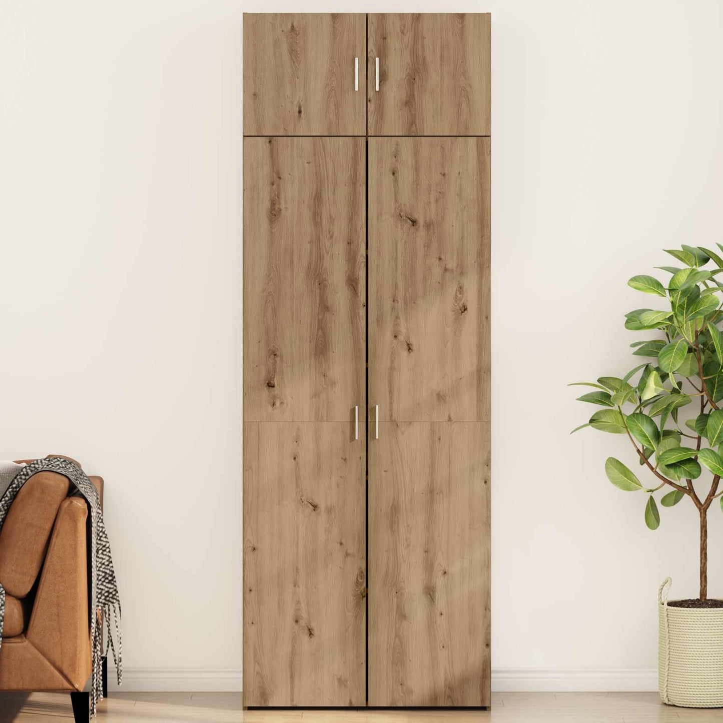 Aufbewahrungsschrank 2 stk. Artisan-Eiche 80 x 42,5 x 225 cm