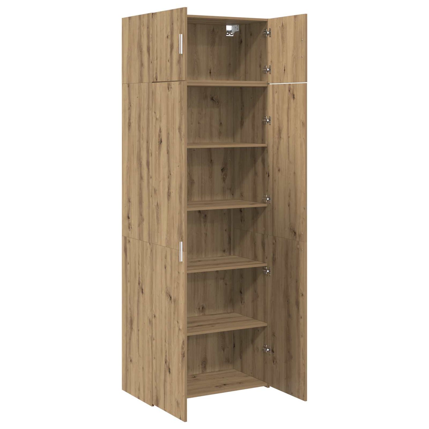 Aufbewahrungsschrank 2 stk. Artisan-Eiche 80 x 42,5 x 225 cm
