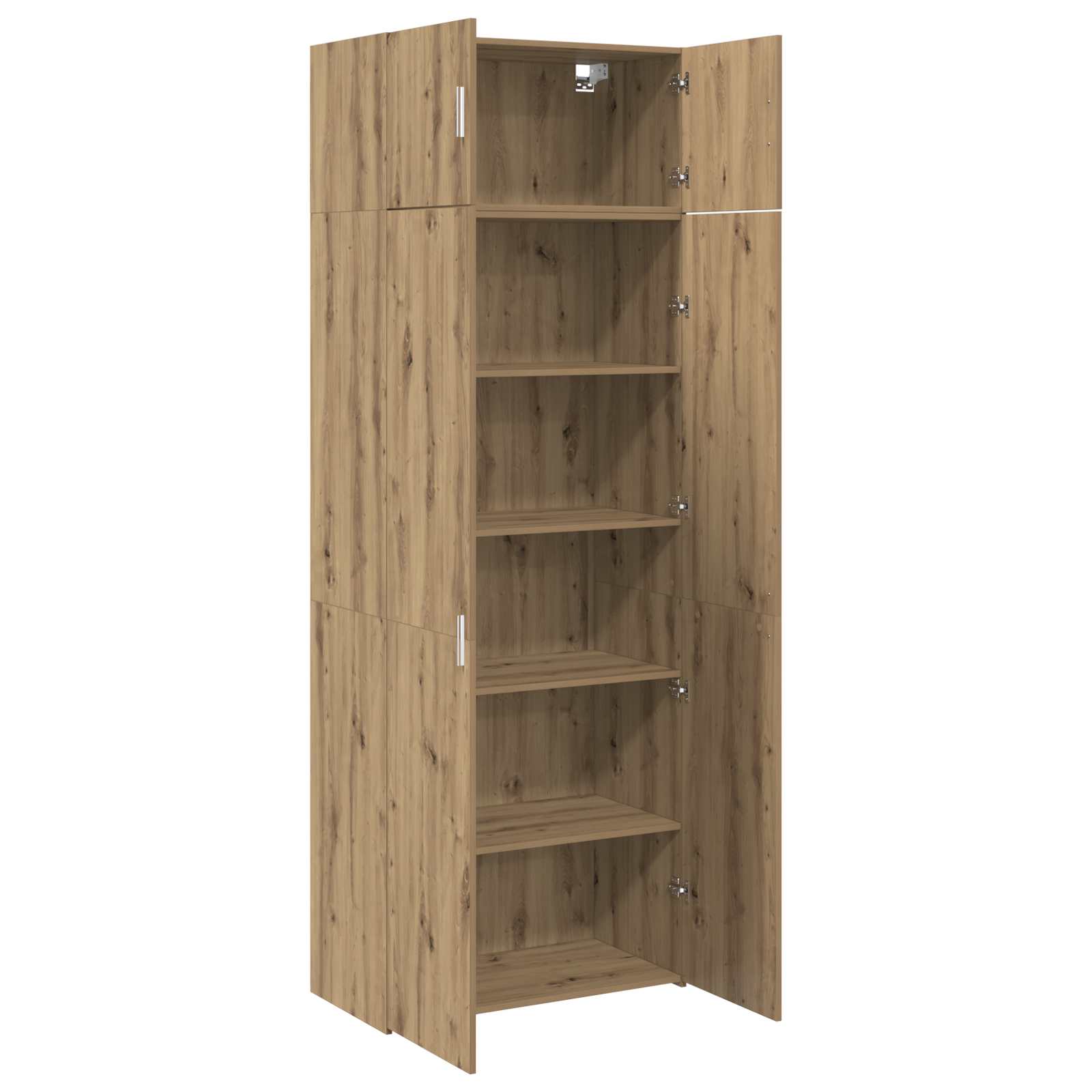 Aufbewahrungsschrank 2 stk. Artisan-Eiche 80 x 42,5 x 225 cm