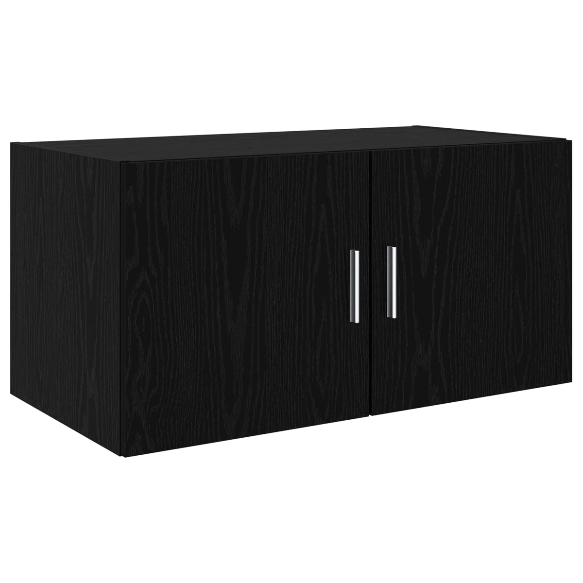 Aufbewahrungsschrank 3 stk. Schwarz Eichen-Optik
