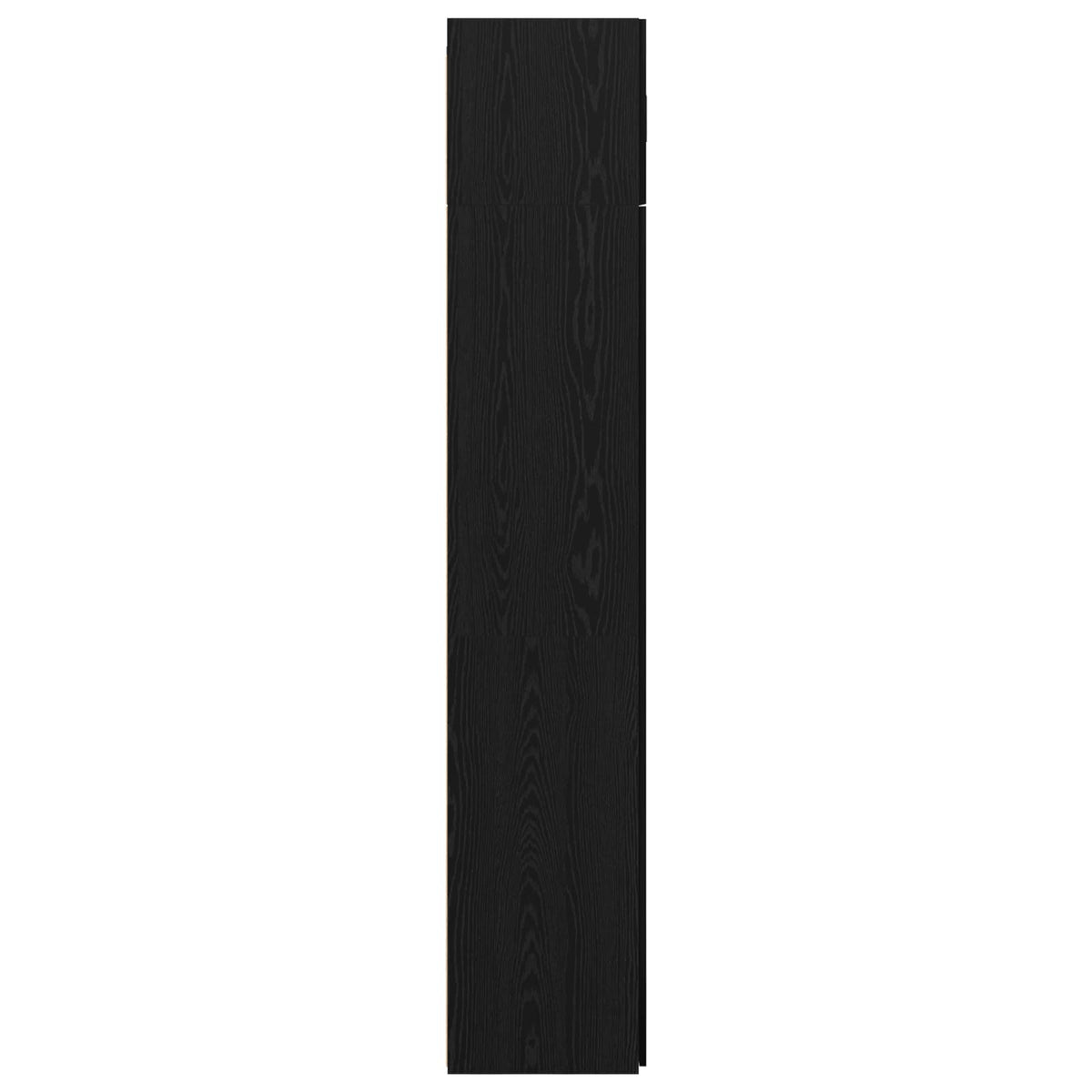 Aufbewahrungsschrank 3 stk. Schwarz Eichen-Optik