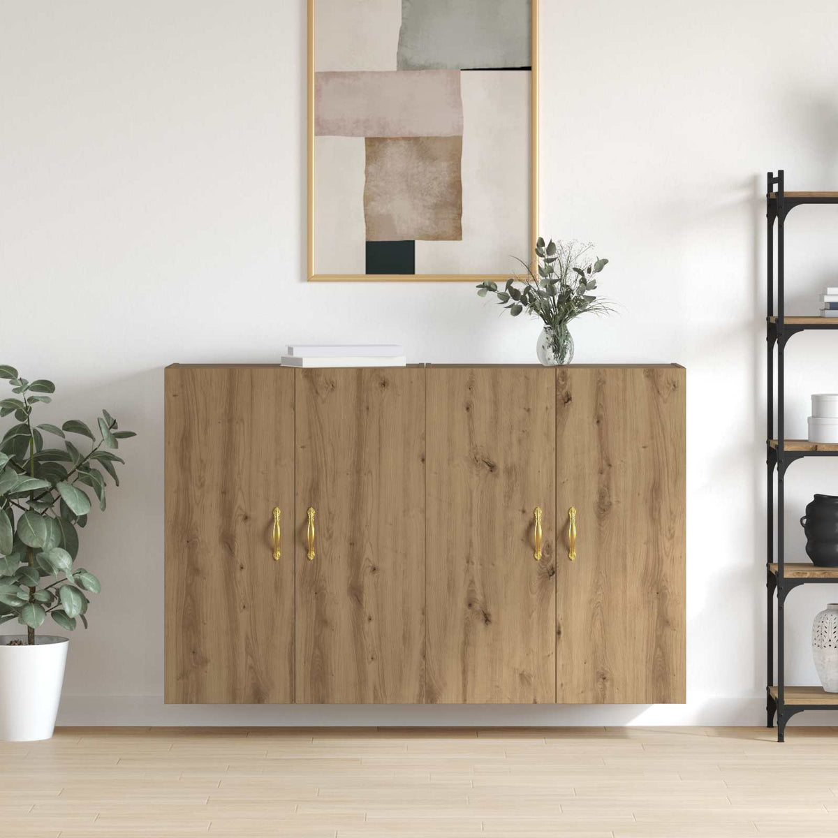 Wandschrank 2 stk. Artisan-Eiche 69,5 x 34 x 90 cm