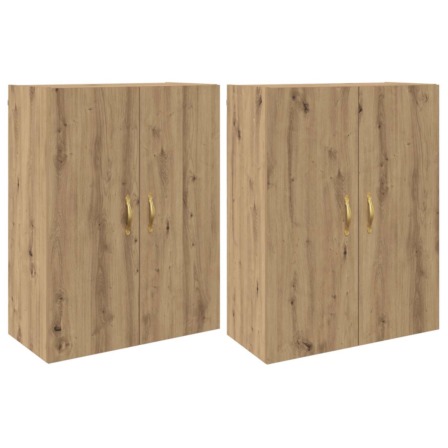 Wandschrank 2 pcs Artisan-Eiche 69,5 x 34 x 90 cm Holzwerkstoff
