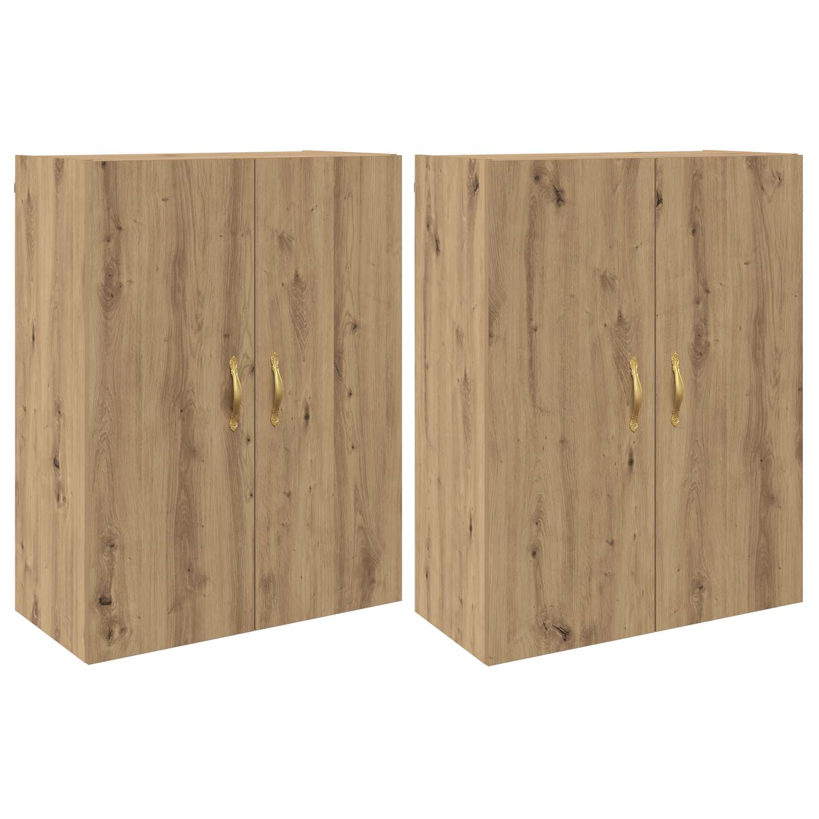 Wandschrank 2 pcs Artisan-Eiche 69,5 x 34 x 90 cm Holzwerkstoff