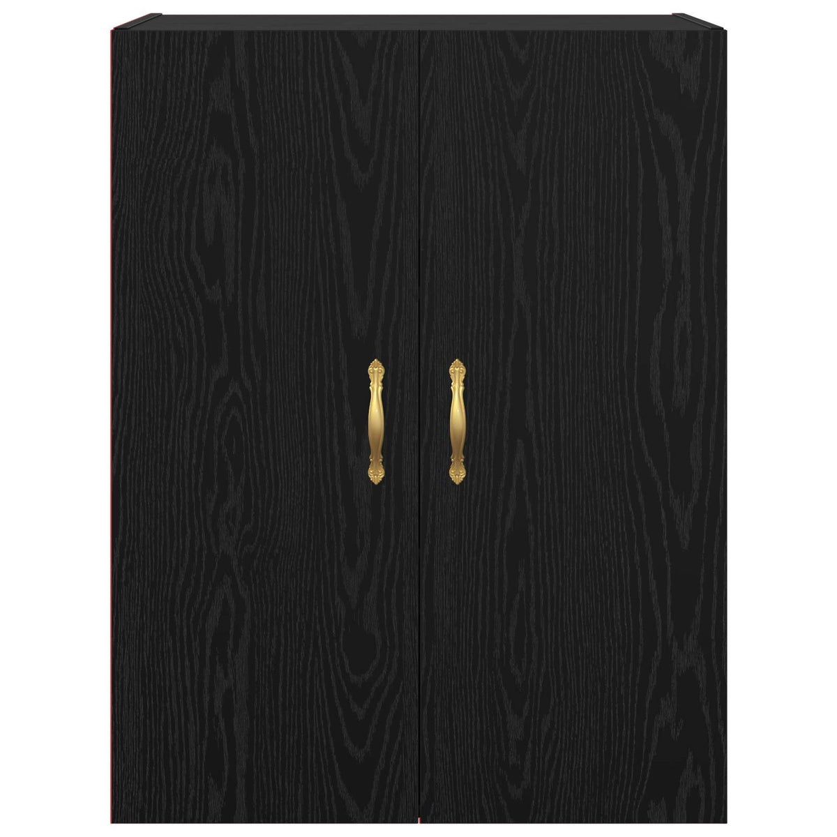 Wandschrank 2 stk. Schwarz Eichen-Optik 69,5 x 34 x 90 cm