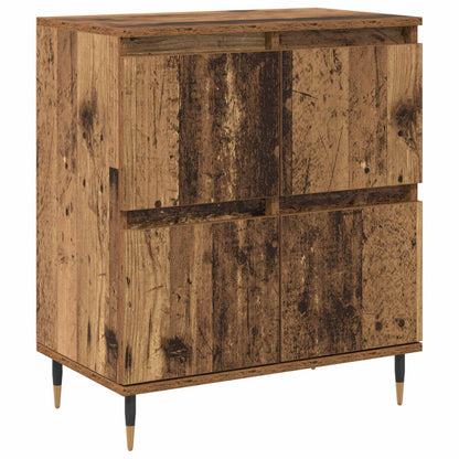 Aufbewahrungsschrank 2 stk. Altholz 60 x 35 x 70 cm