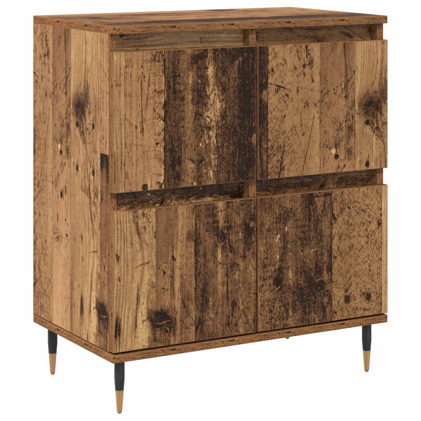 Aufbewahrungsschrank 2 stk. Altholz 60 x 35 x 70 cm