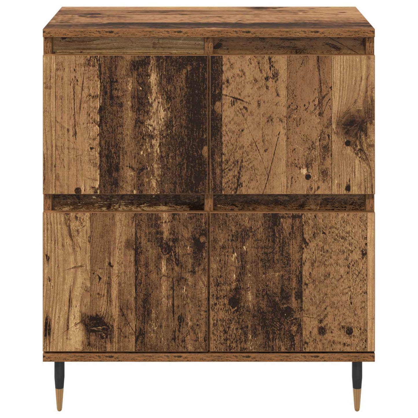 Aufbewahrungsschrank 2 stk. Altholz 60 x 35 x 70 cm