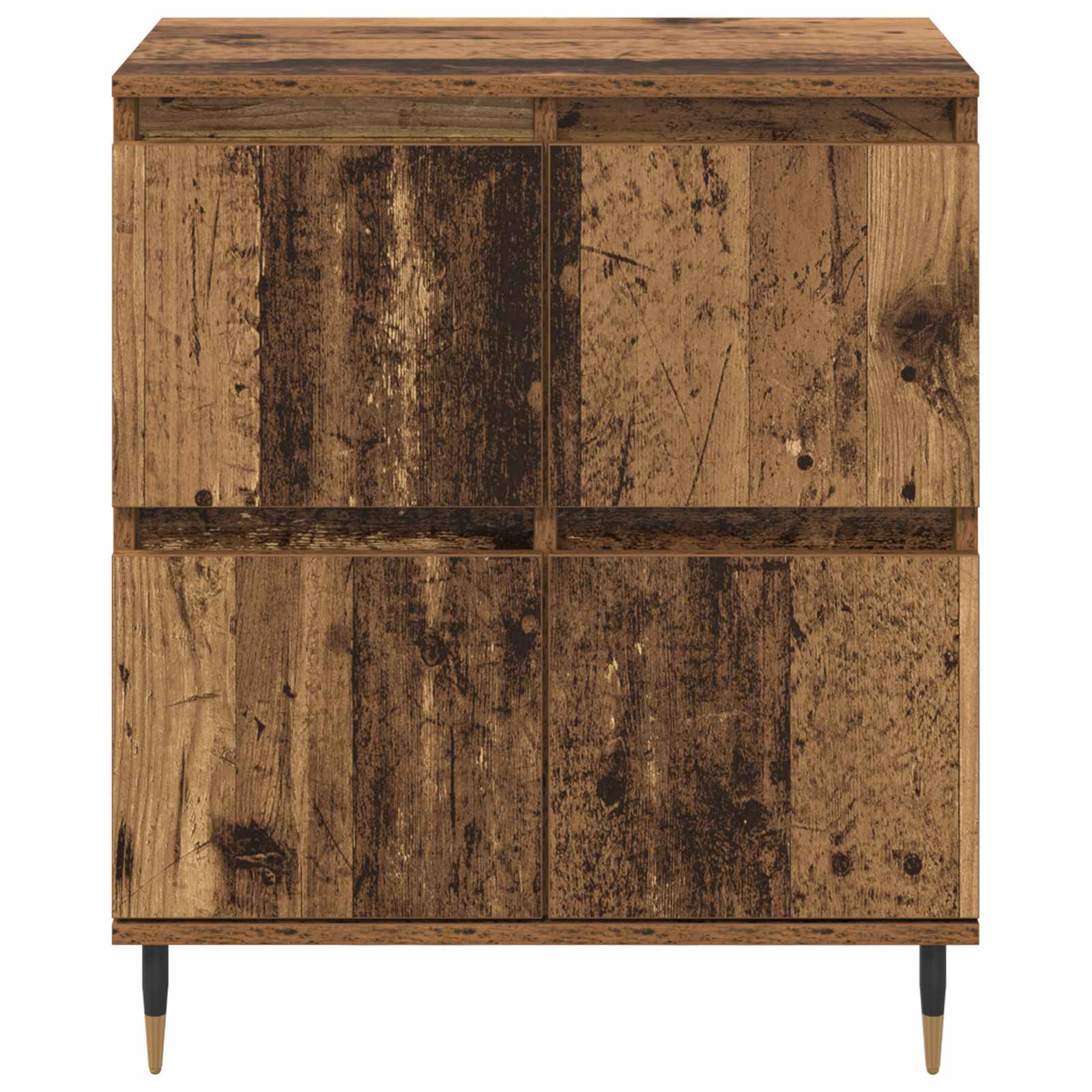 Aufbewahrungsschrank 2 stk. Altholz 60 x 35 x 70 cm