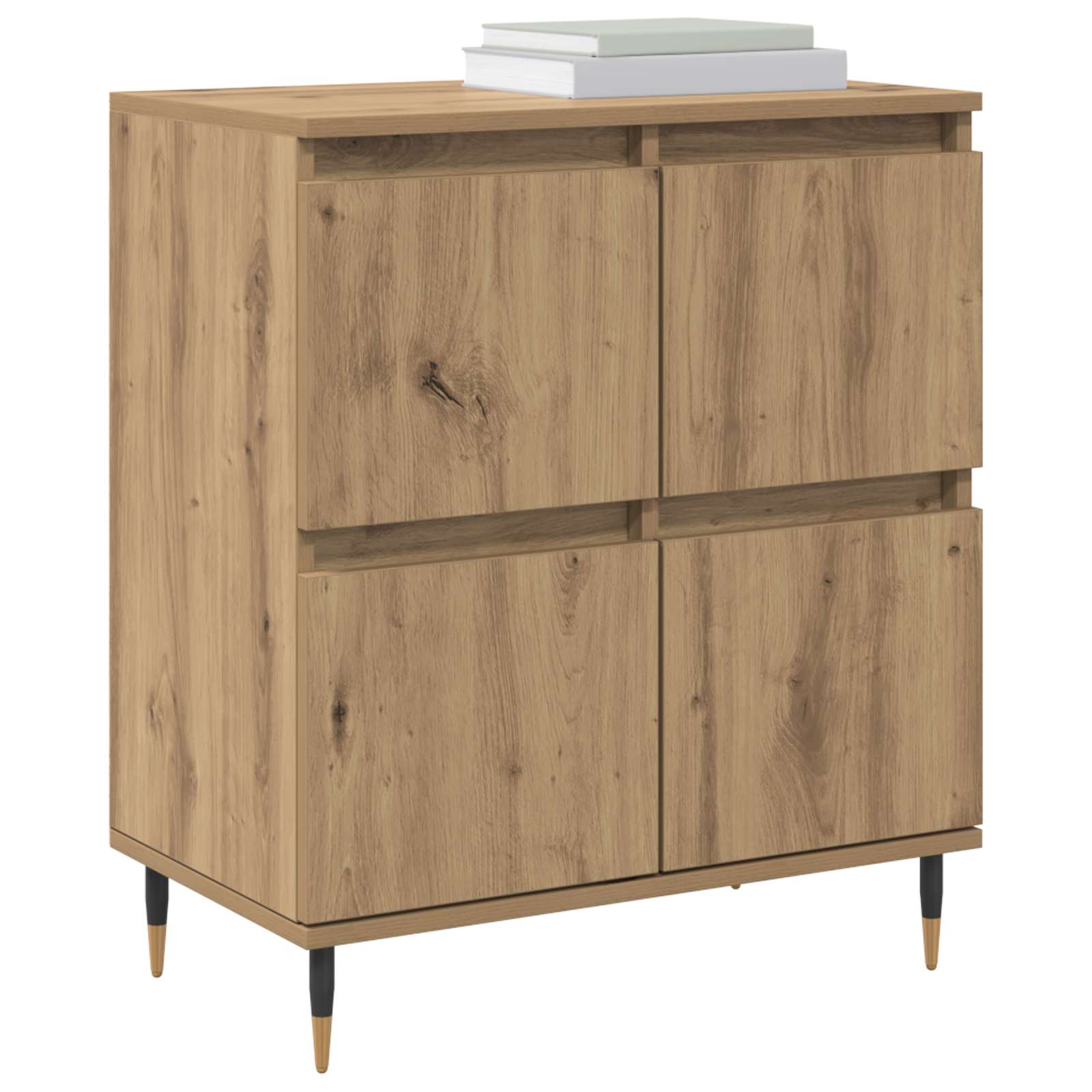 Aufbewahrungsschrank 2 stk. Artisan-Eiche 60 x 35 x 70 cm