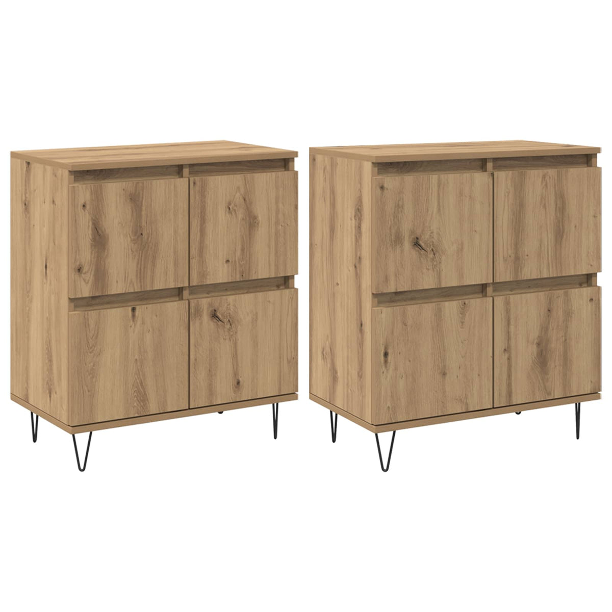 Sideboards 2 stk. Artisan-Eiche