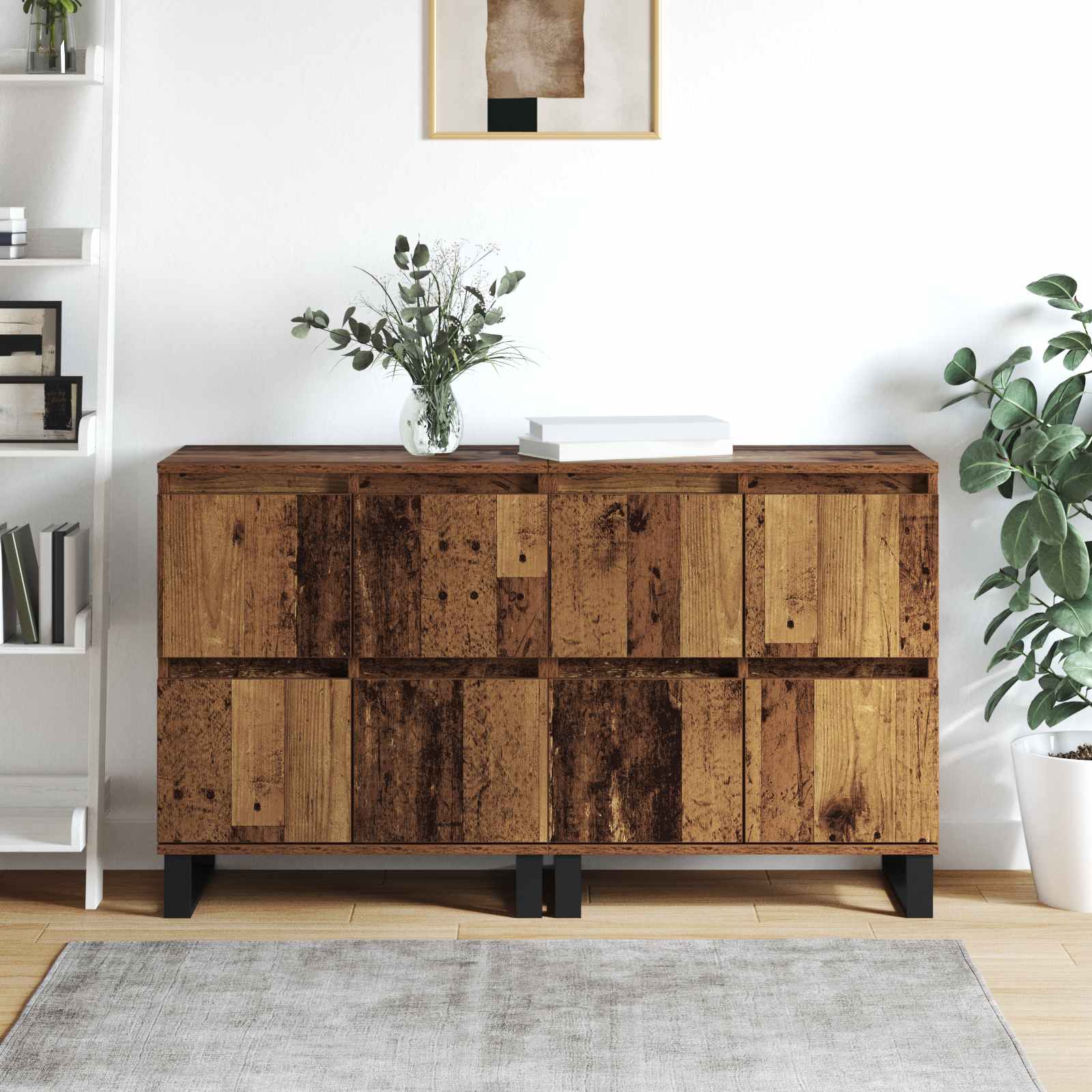 Sideboard 2 pcs Altholz 60 x 35 x 70 cm