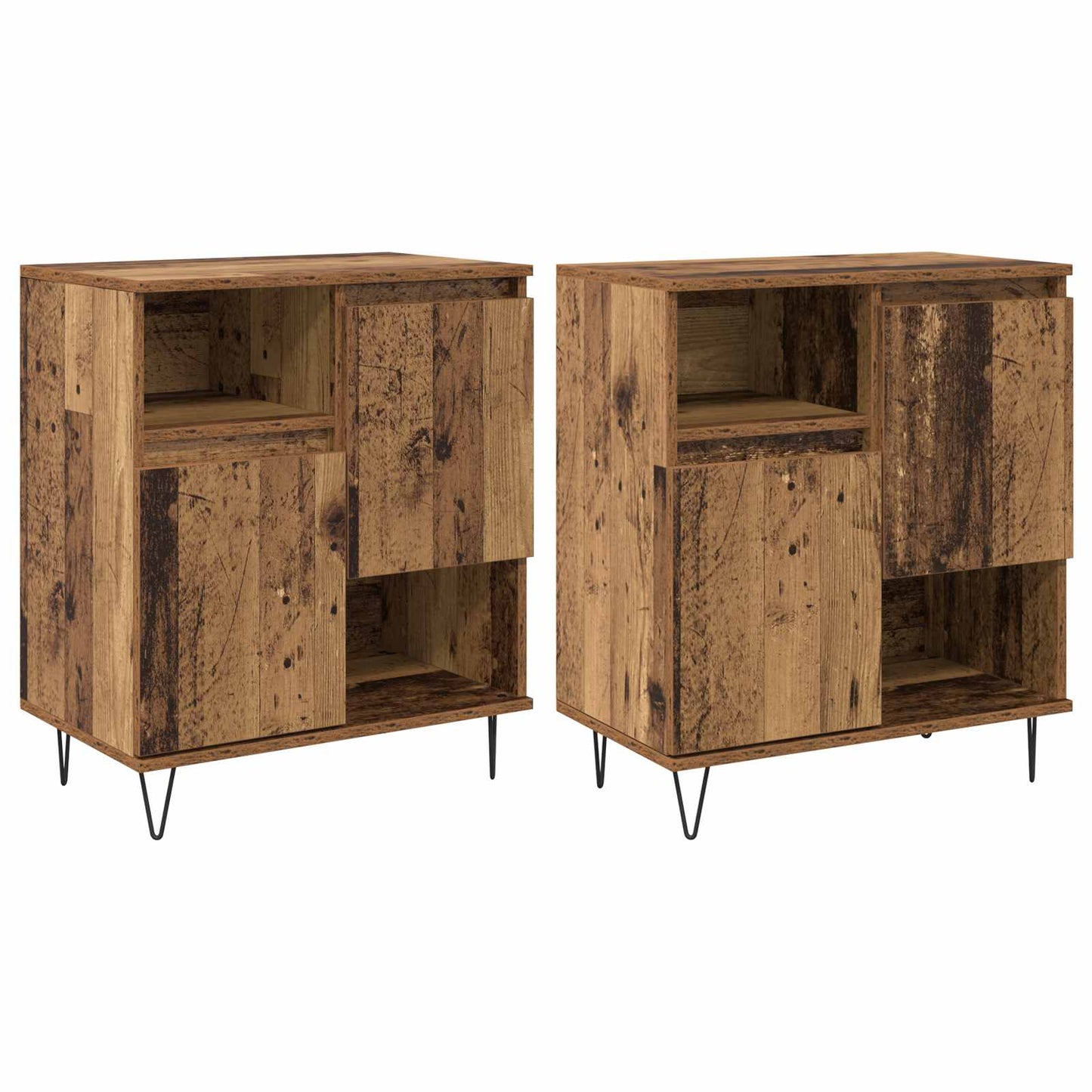 Sideboard 2 stk. Altholz 60 x 35 x 70 cm