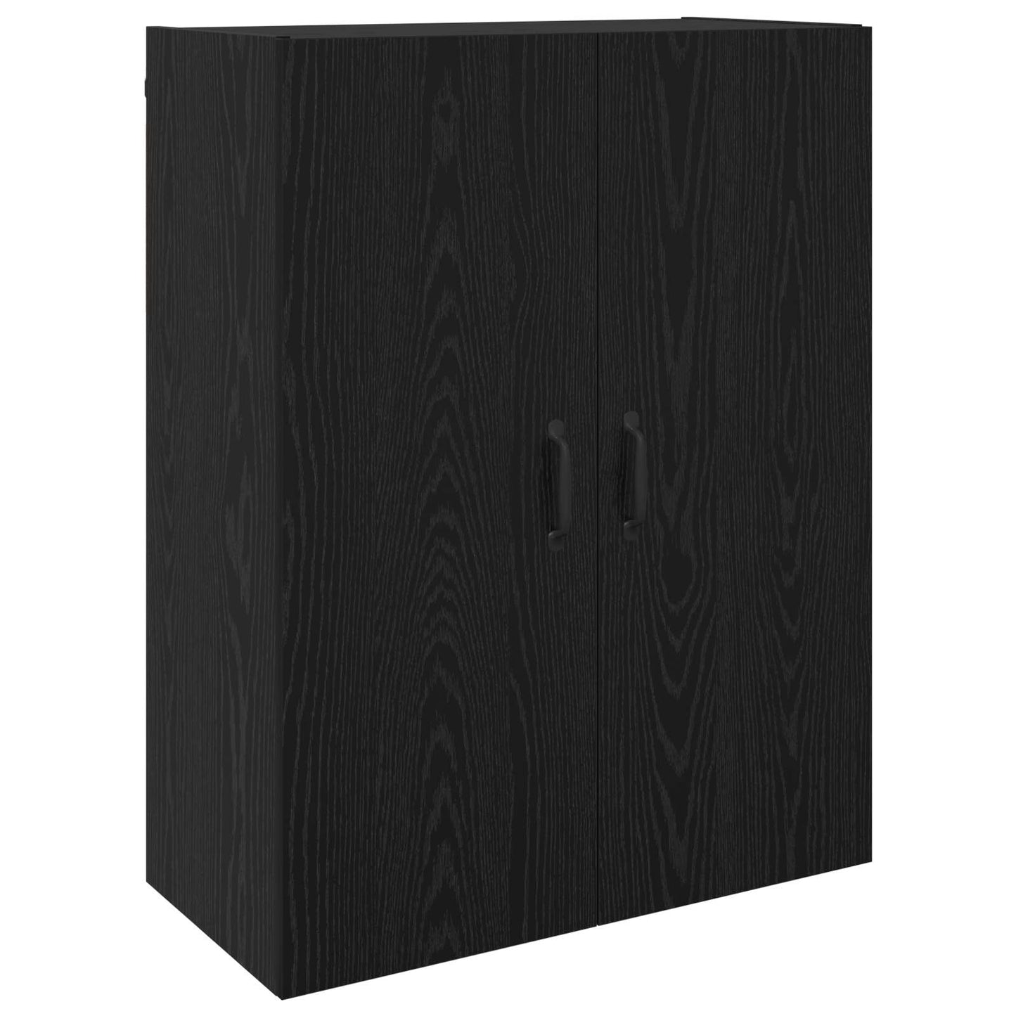 Wandschrank 2 stk. Schwarz Eichen-Optik 69,5 x 34 x 90 cm