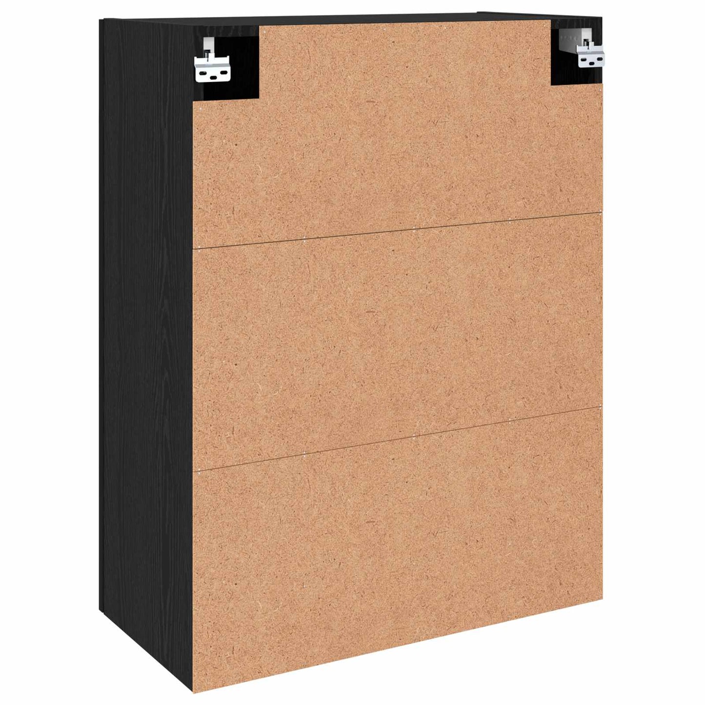 Wandschrank 2 stk. Schwarz Eichen-Optik 69,5 x 34 x 90 cm