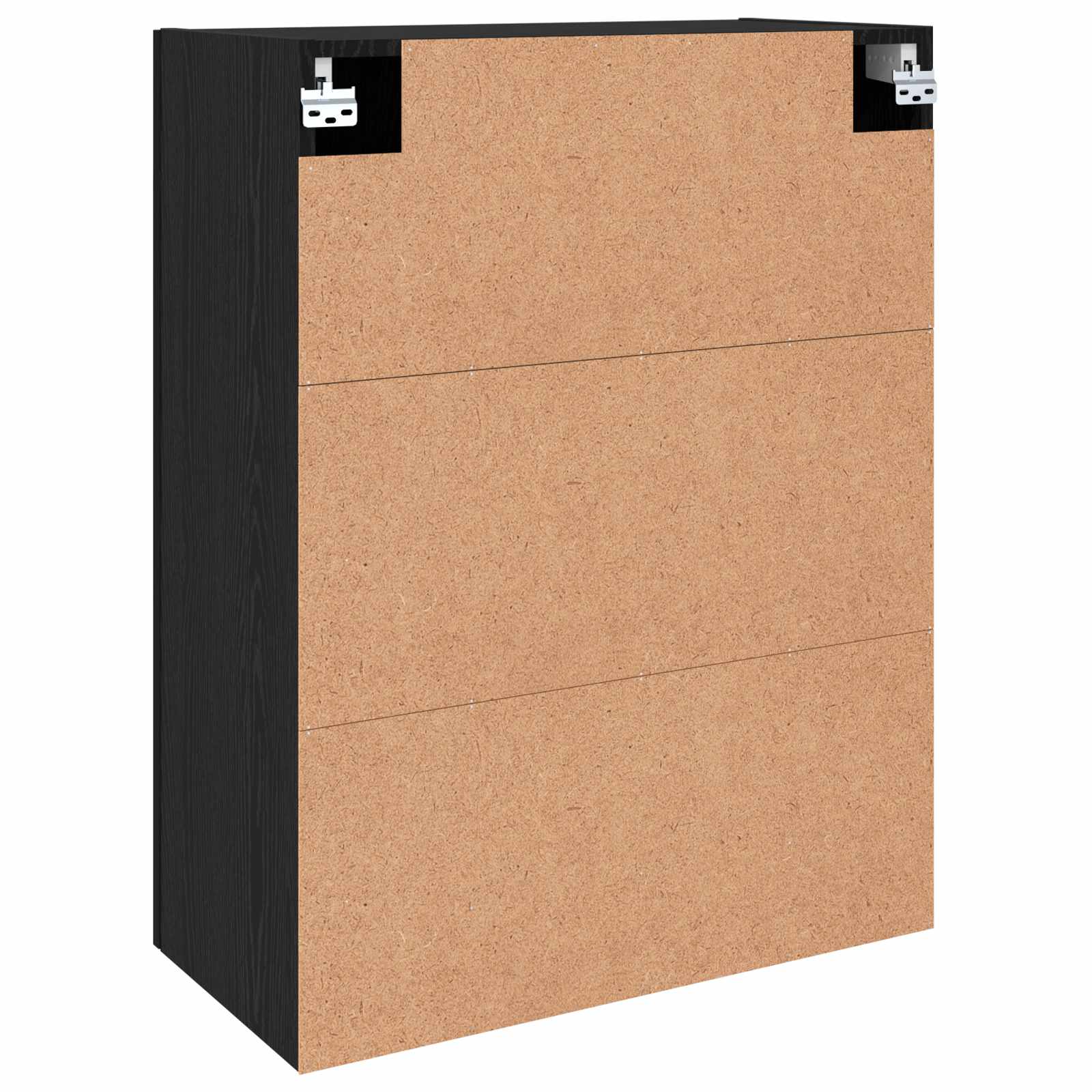 Wandschrank 2 stk. Schwarz Eichen-Optik 69,5 x 34 x 90 cm