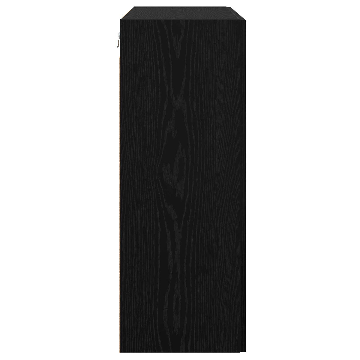 Wandschrank 2 stk. Schwarz Eichen-Optik 69,5 x 34 x 90 cm