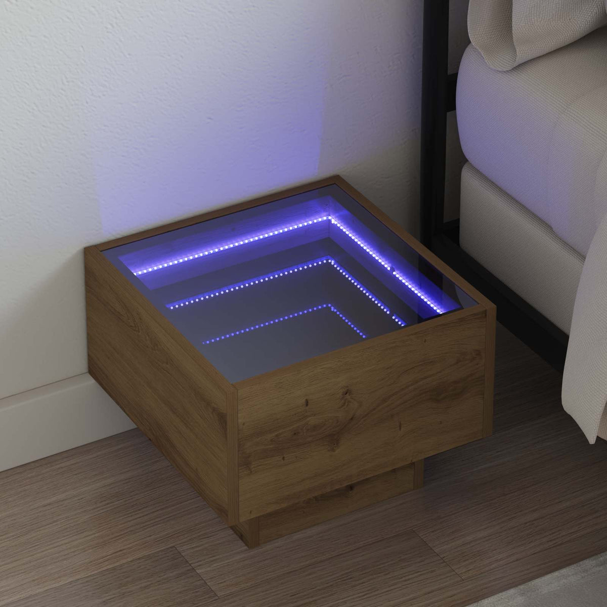 Couchtisch Artisan-Eiche 40 x 40 x 30 cm Holzwerkstoff