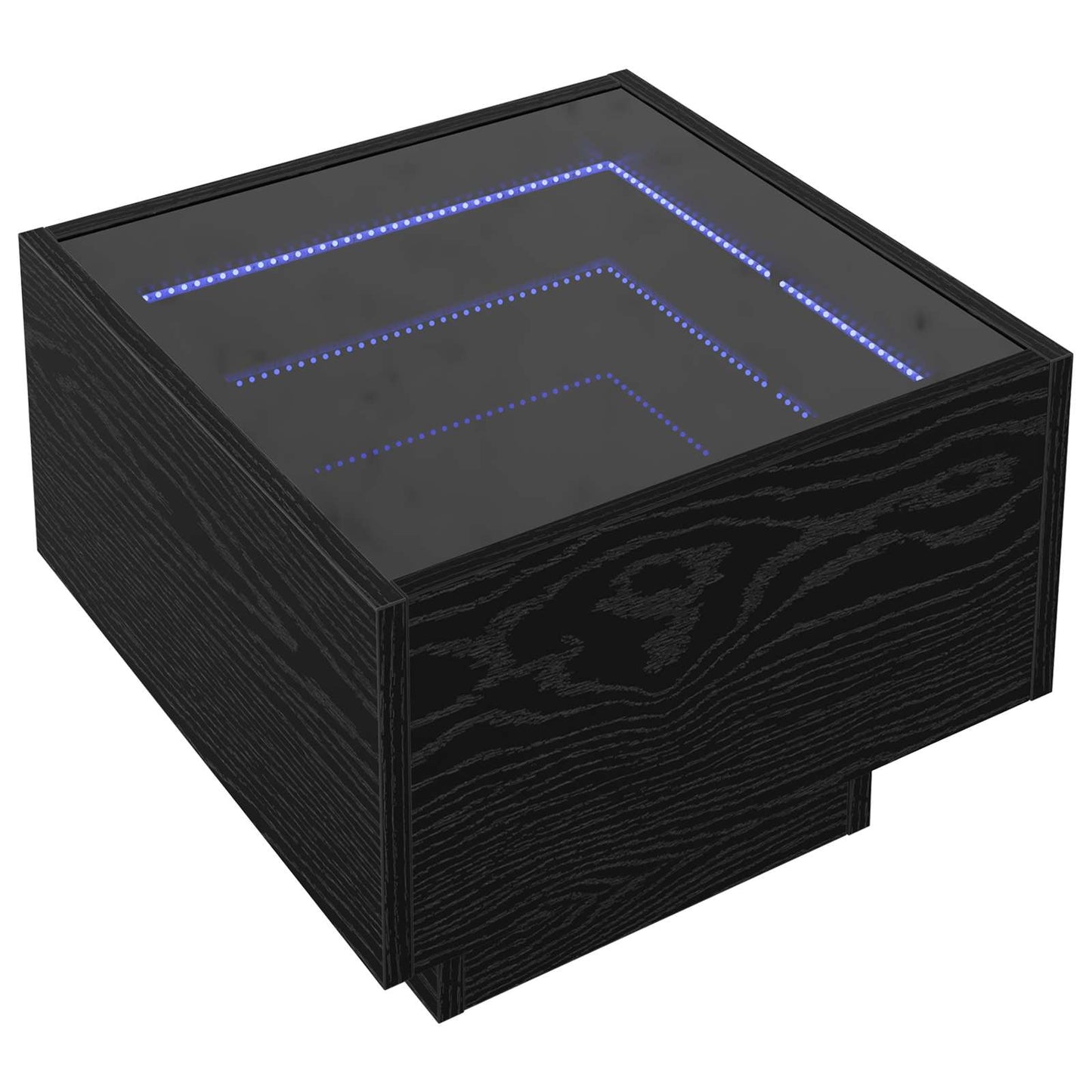 Couchtisch Schwarz Eichen-Optik 40 x 40 x 30 cm Holzwerkstoff