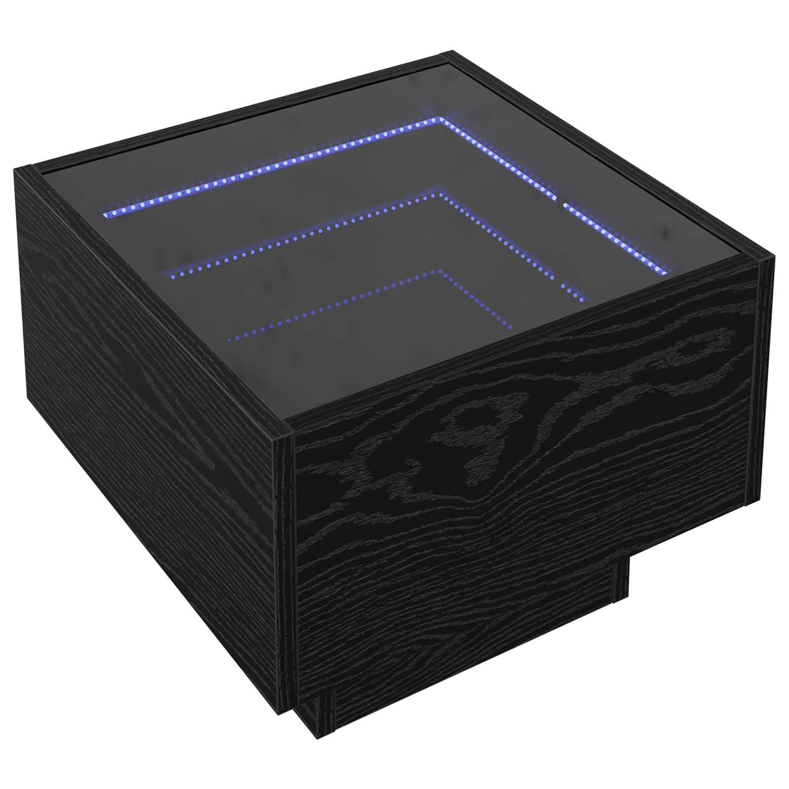 Couchtisch Schwarz Eichen-Optik 40 x 40 x 30 cm Holzwerkstoff