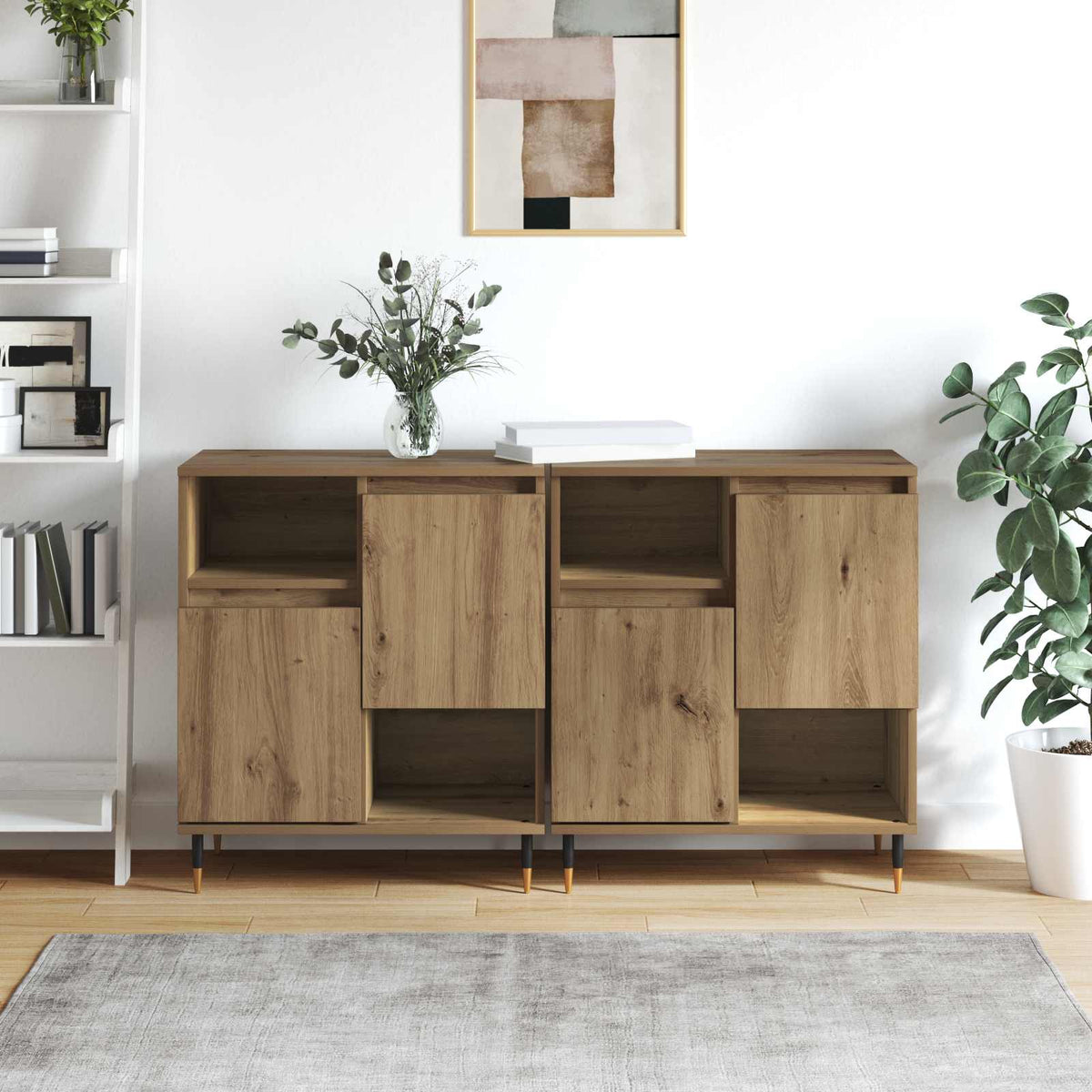 Sideboards 2 stk. Artisan-Eiche
