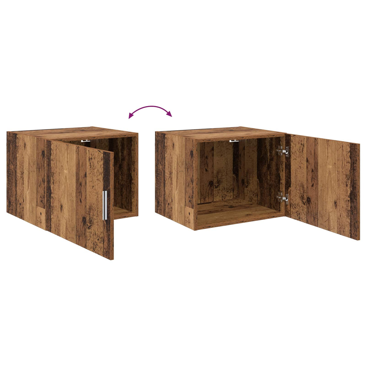 Sideboard 2 stk. Altholz 50 x 41 x 225 cm