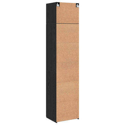 Sideboard 2 stk. Schwarz Eichen-Optik 50 x 41 x 225 cm