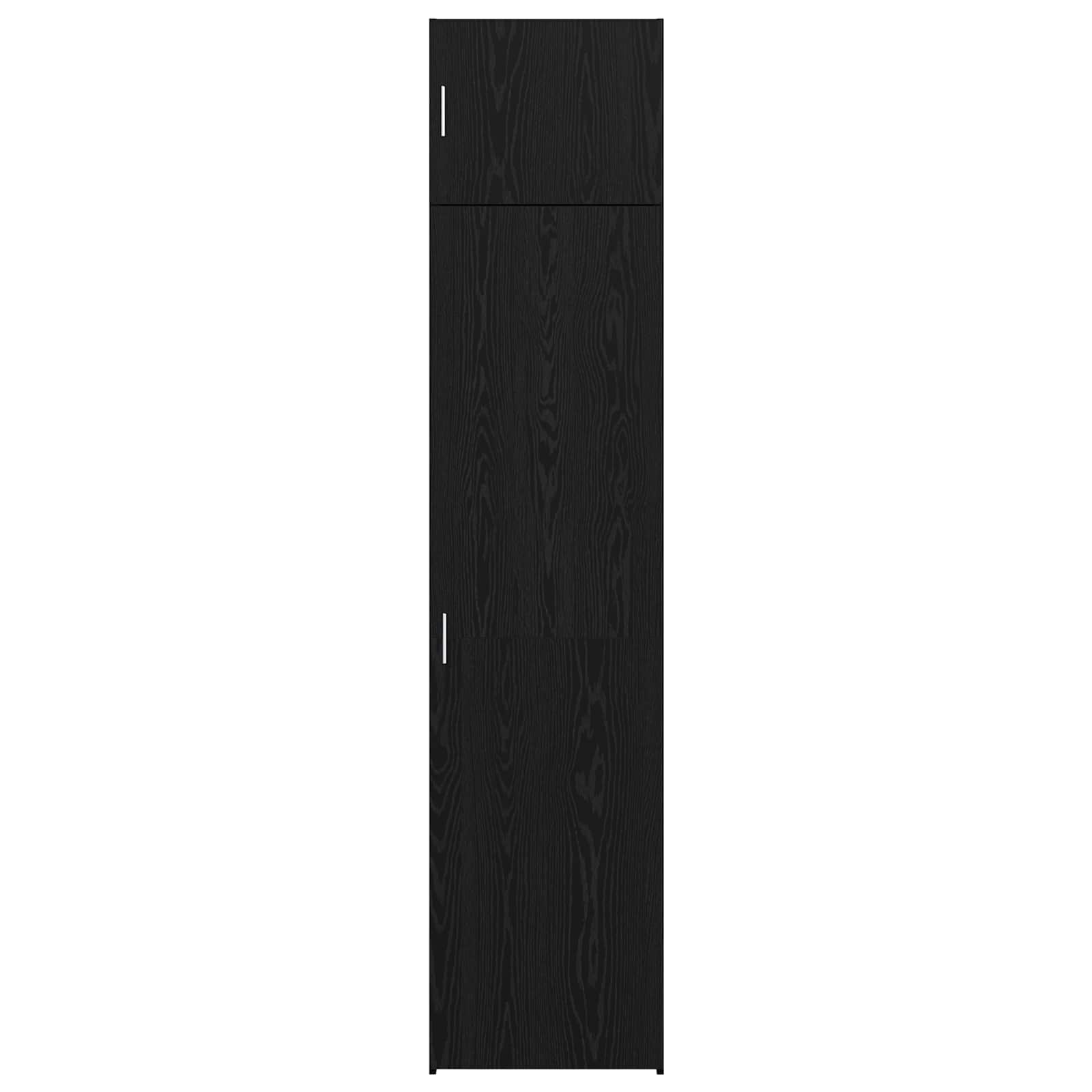 Sideboard 2 pcs Schwarz Eichen-Optik 50 x 41 x 225 cm