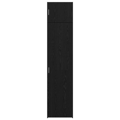 Sideboard 2 stk. Schwarz Eichen-Optik 50 x 41 x 225 cm