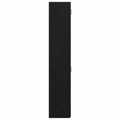 Sideboard 2 stk. Schwarz Eichen-Optik 50 x 41 x 225 cm