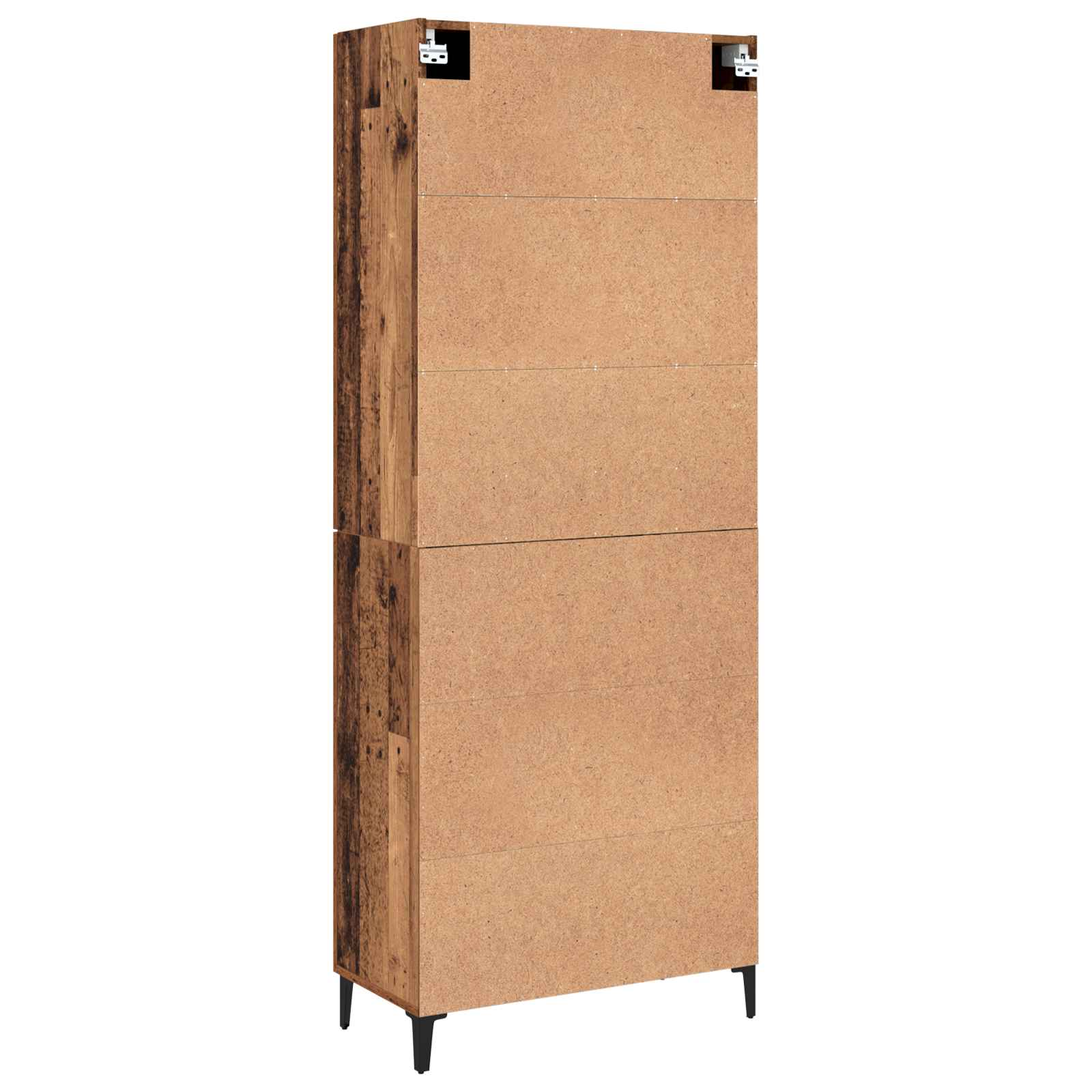 Highboard 2 pcs Altholz Holzwerkstoff