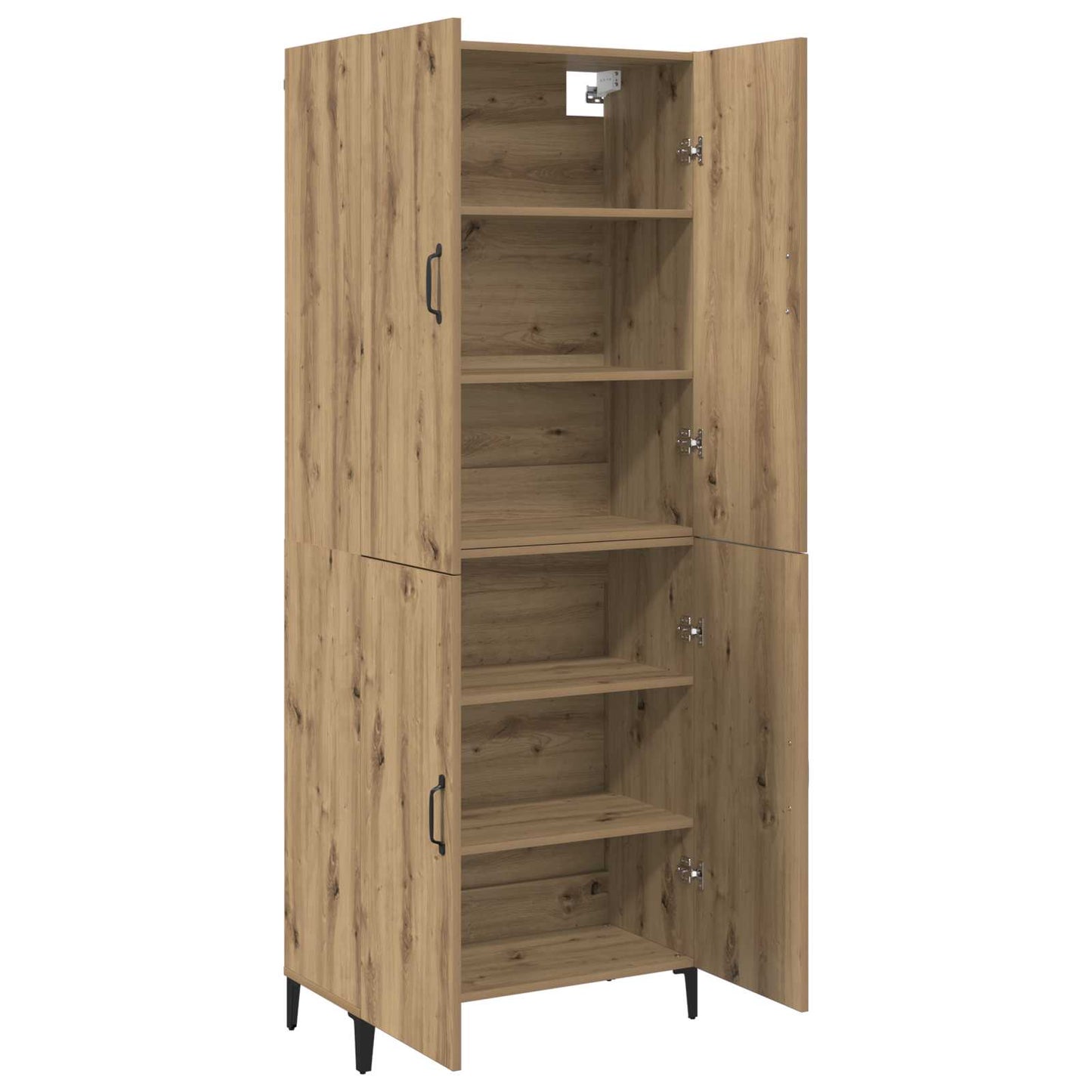 Highboard 2 stk. Artisan-Eiche 69,5 x 34 x 180 cm Holzwerkstoff