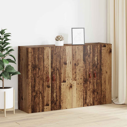 Wandschrank 2 stk. Altholz 69,5 x 34 x 90 cm Holzwerkstoff
