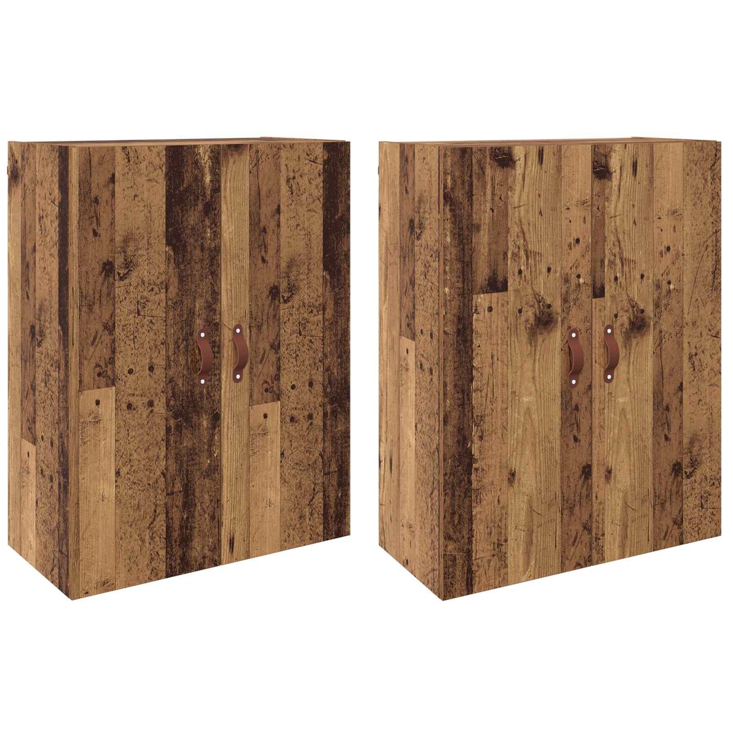 Wandschrank 2 stk. Altholz 69,5 x 34 x 90 cm Holzwerkstoff