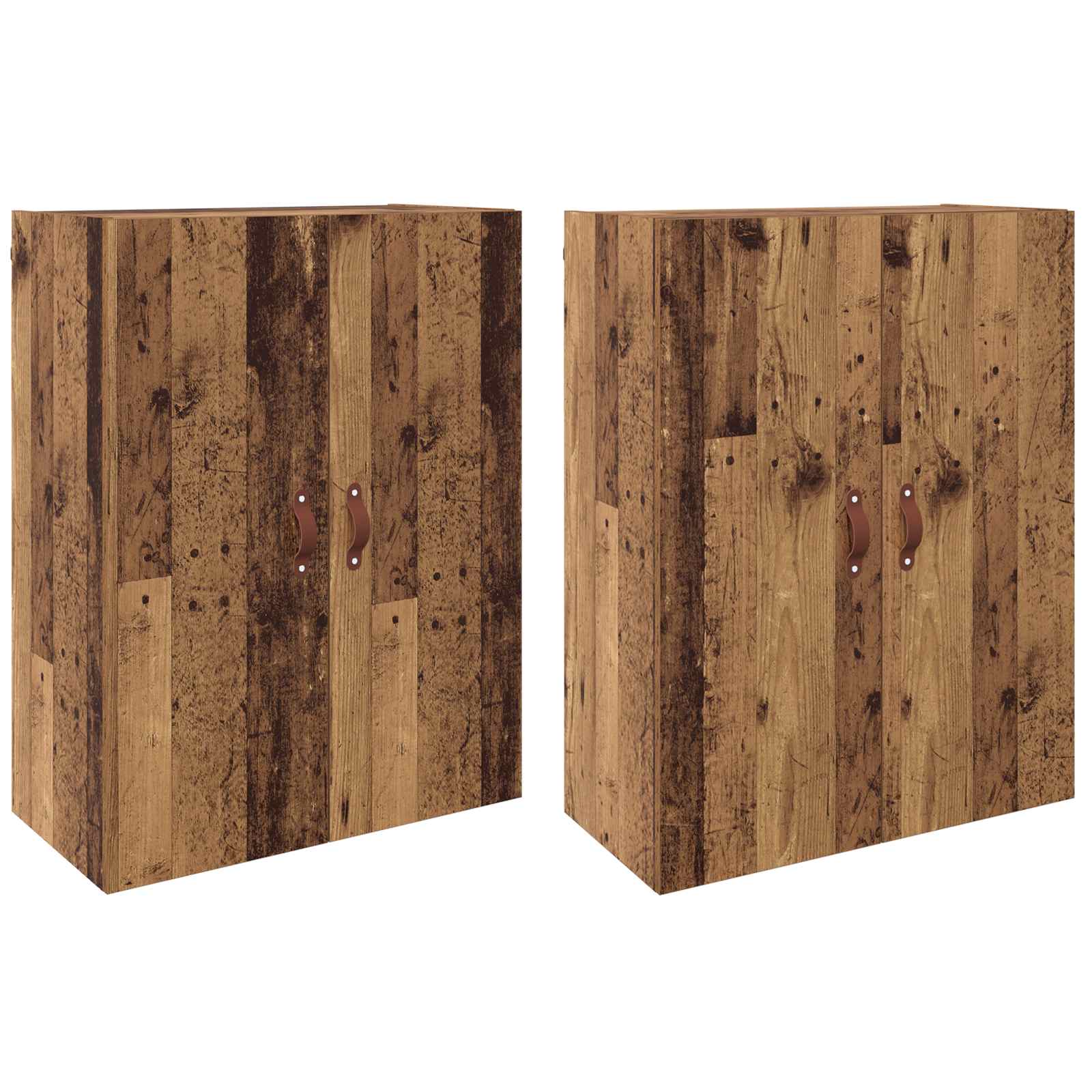Wandschrank 2 stk. Altholz 69,5 x 34 x 90 cm Holzwerkstoff
